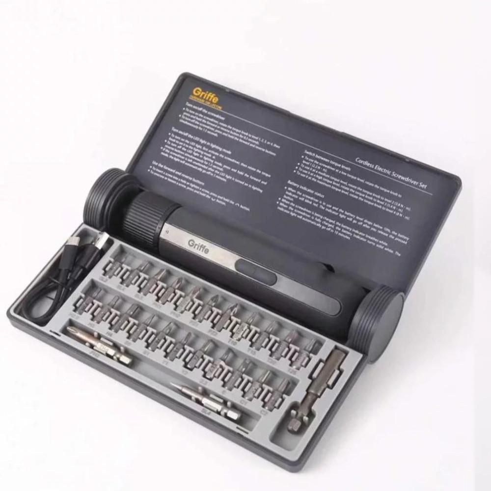 Griffe Cordless Electric Screwdriver Set